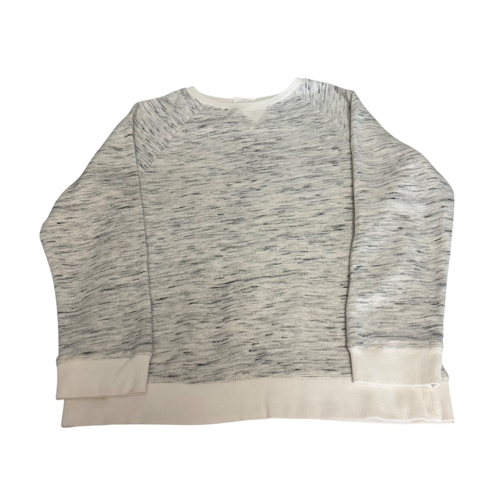 Crazy 8 Boys‎ XL 14 Gray White Space Dye Raglan Sleeve Pullover Sweatshirt
